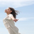 woman enjoying freedom from pain