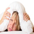 having problems sleeping pillow over head