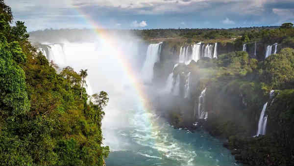 beautiful natural waterfall