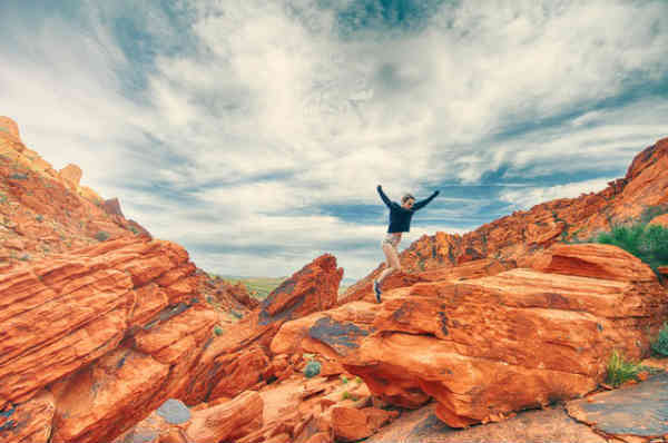 woman enjoying nature